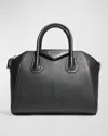 Givenchy Antigona Small Top Handle Bag In Grained Leather In Black