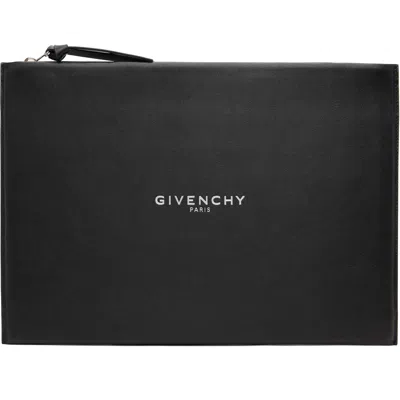 GIVENCHY BLACK ANTIGONA STAMPED LARGE POUCH