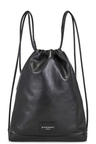 Givenchy Antigona Stamped Drawstring Backpack In Black