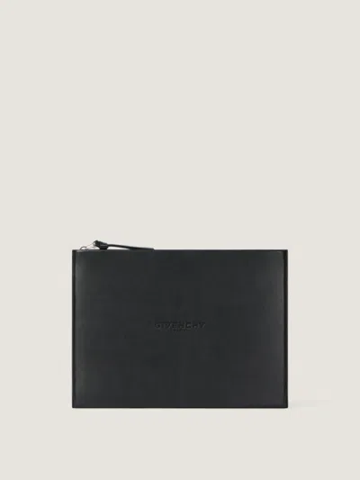 Givenchy Grande Pochette Antigona Stamped En Cuir In Black