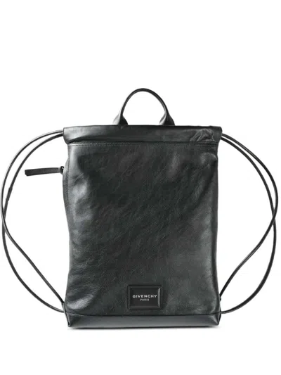 Givenchy Antigona Stamped Medium Drawstring Backpack In Black