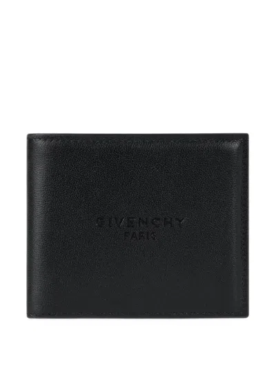 Givenchy Antigona Stamped Wallet In Leather In Black