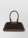 Givenchy Antigona Structured Leather Handbag With Metal Hardware In Brown