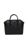 Givenchy Structured Leather Top Handle Bag In Black
