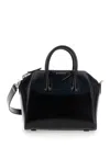 Givenchy Structured Leather Top Handle Bag In Black