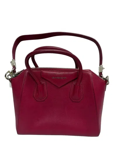 Pre-owned Givenchy Antigona Top Handle Bag In Pink