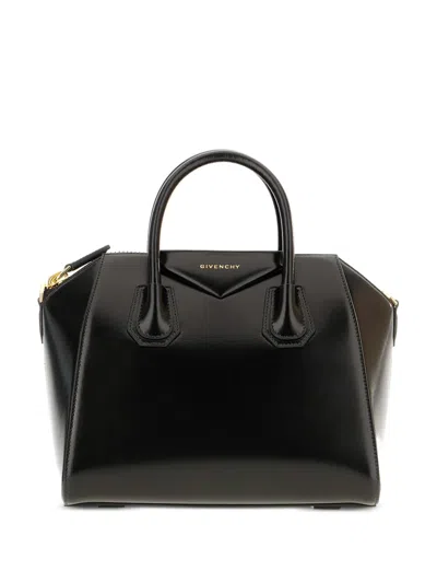 Givenchy Antigona Top-handle Calfskin Tote Bag In Black