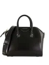 Givenchy Mini Leather Handbag With Adjustable Strap In Black