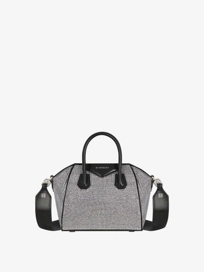 Givenchy Antigona Toy Bag In Satin With Strass In Multicolor
