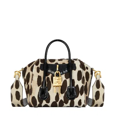 GIVENCHY GIVENCHY LEOPARD PRINT ANTIGONA TOY LOCK BAG