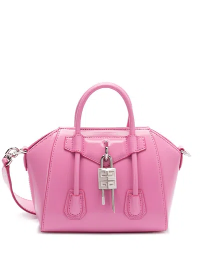 Givenchy Antigona Toy Lock Tote Bag In 粉色