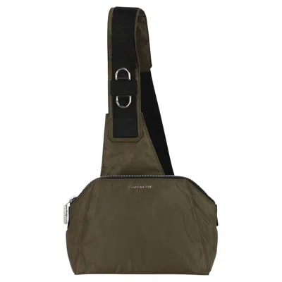 Pre-owned Givenchy Antigona U Crossbody With Tech Strap 'khaki' | Brown | Men's Size Onesize