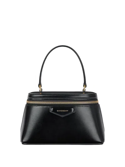 Givenchy Antigona Vanity Bag In Box Leather With Chain In Red