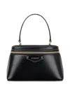 Givenchy Vanity Antigona Leather Handbag With Lettering Logo On The Front In Black