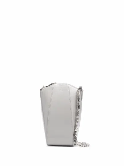Givenchy Antigona Vertical Leather Shoulder Bag In Grau