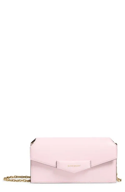 Givenchy Antigona Wallet On A Chain In Light Pink