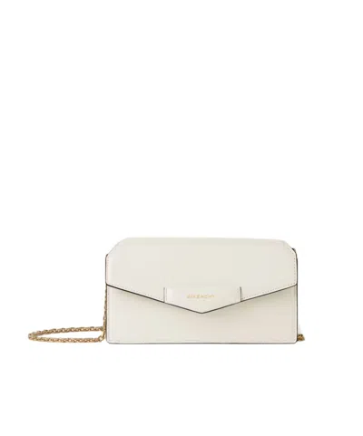 Givenchy Antigona Wallet On Chain In Box Leather In Neutral