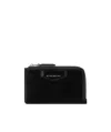 Givenchy Antigona Zipped Card Holder In Box Leather In Black