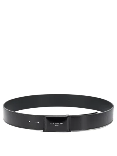 Givenchy "antigonia" Leather Belt In Black
