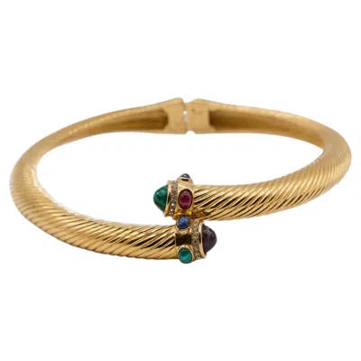 Pre-owned Givenchy Antique  Gold Choker Necklace, Vintage Design, Unique Style In Multi