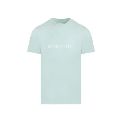 Givenchy Aqua Green Cotton T-shirt