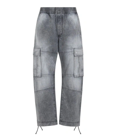 Givenchy Arched Cargo Jeans In Grey