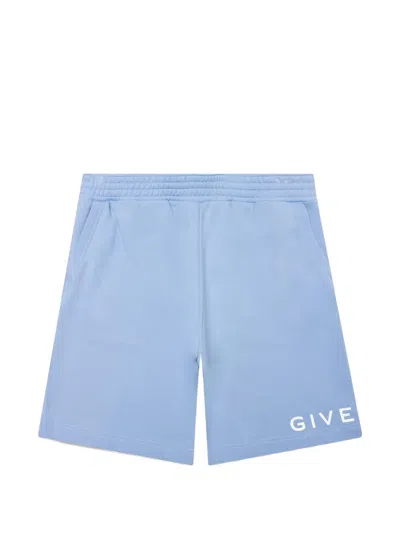Givenchy Archetype Bermuda Shorts In Blue