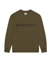 Givenchy Sweatshirt Slim  Archetype En Molleton In Green