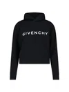 Givenchy Cropped Hoodie With Logo Print
