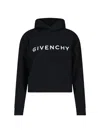 Givenchy Cropped Hoodie With Logo Print