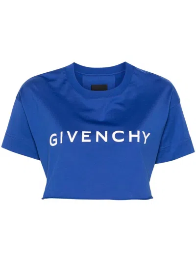 Givenchy Archetype` Cropped T-shirt In Pink