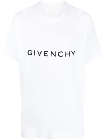 Givenchy Men White Cotton T-shirt