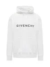 GIVENCHY GIVENCHY ARCHETYPE HOODIE IN WHITE GAUZED FABRIC