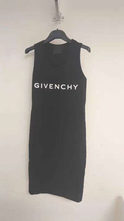 Givenchy Archetype Logo-print Tank Dress In Black