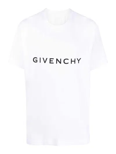 Givenchy Men White Cotton T-shirt