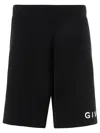 GIVENCHY MEN'S BLACK 'ARCHETYPE' SHORTS FOR FW24 COLLECTION