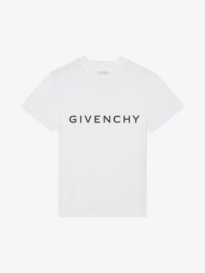Givenchy Men White Cotton T-shirt