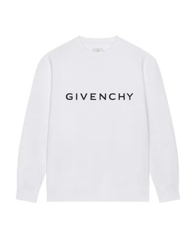 Givenchy Archetype Slim-fit Sweatshirt In White