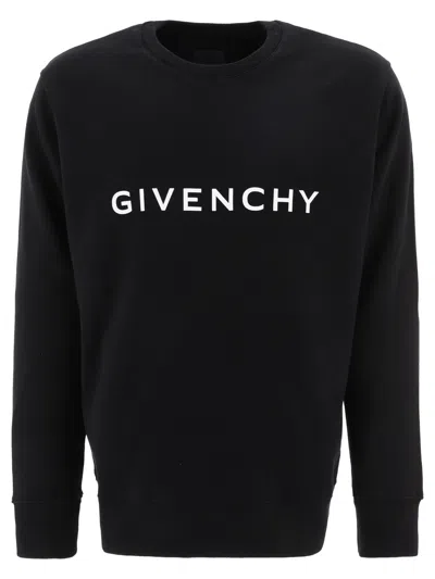 Givenchy Archetype Sweatshirts In Black
