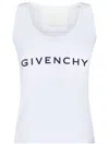 Givenchy Logo Scoop-neck Tank Top In White