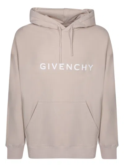 Givenchy Archetype Taupe Hoodie In Beige