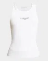 Givenchy Slim Tank Top With Logo Print In White