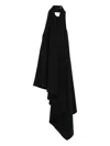 Givenchy Asymmetric Draped Dress In Black