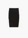 Givenchy Asymmetric Draped Skirt In Jersey With Floral Pattern