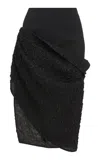 Givenchy Asymmetric Drapes Skirt In Black