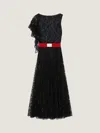 Givenchy Asymmetric Dress In Lace With Sequins