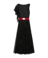 Givenchy Asymmetric Dress In Lace With Sequins In Black