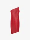 Givenchy Asymmetrical Design Dress In Red
