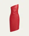 Givenchy Asymmetrical Design Dress In Red