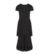 Givenchy Asymmetric Dress In Satin With Crystals
